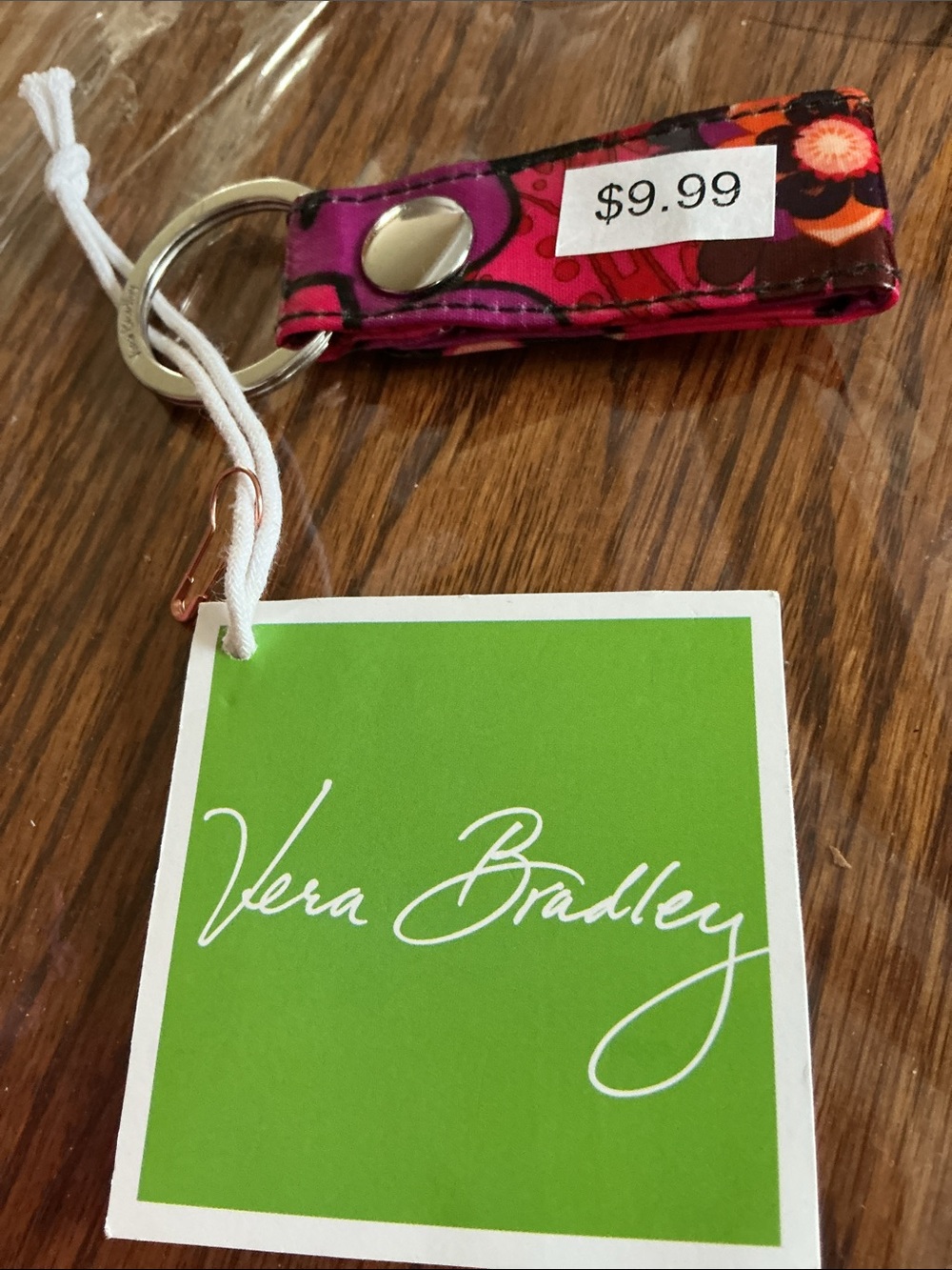 Vera Bradley Loop Keychain paisley  floral patterns.